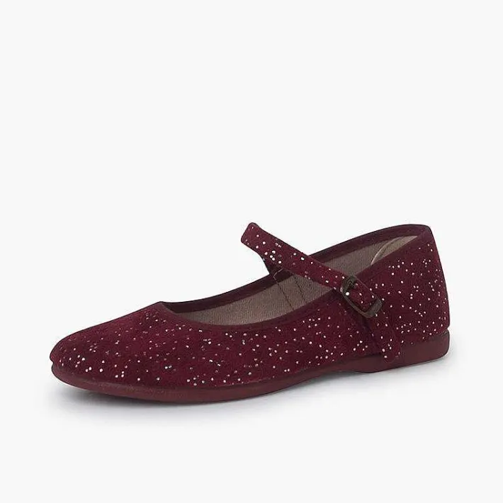 Pisamonas Mary Janes>Glittered Mary Janes With Buckle Fastening