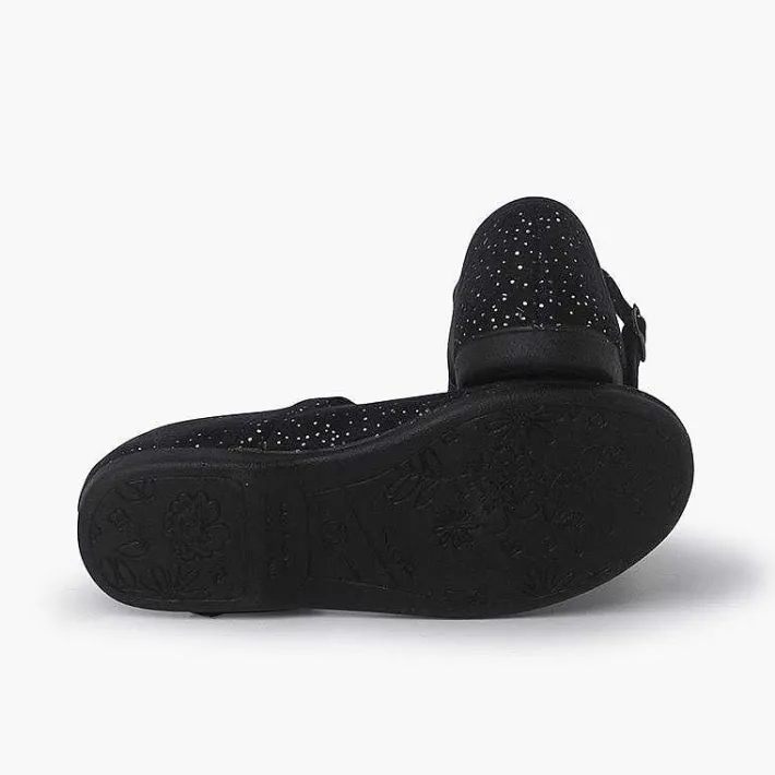 Pisamonas Mary Janes>Glittered Mary Janes With Buckle Fastening