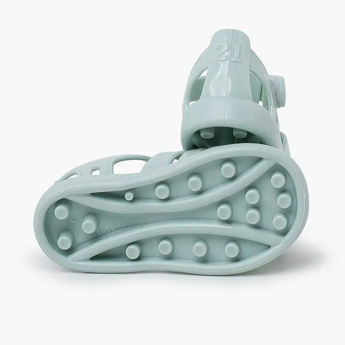 Pisamonas Jelly Sandals And Beachwear>Glossy Jelly Sandals Adhesive Strap