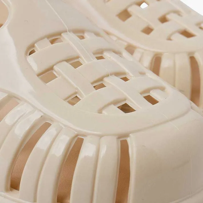Pisamonas Jelly Sandals And Beachwear>Glossy Jelly Sandals Adhesive Strap