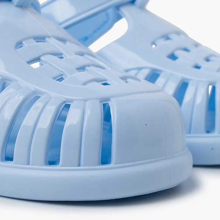Pisamonas Jelly Sandals And Beachwear>Glossy Jelly Sandals Adhesive Strap