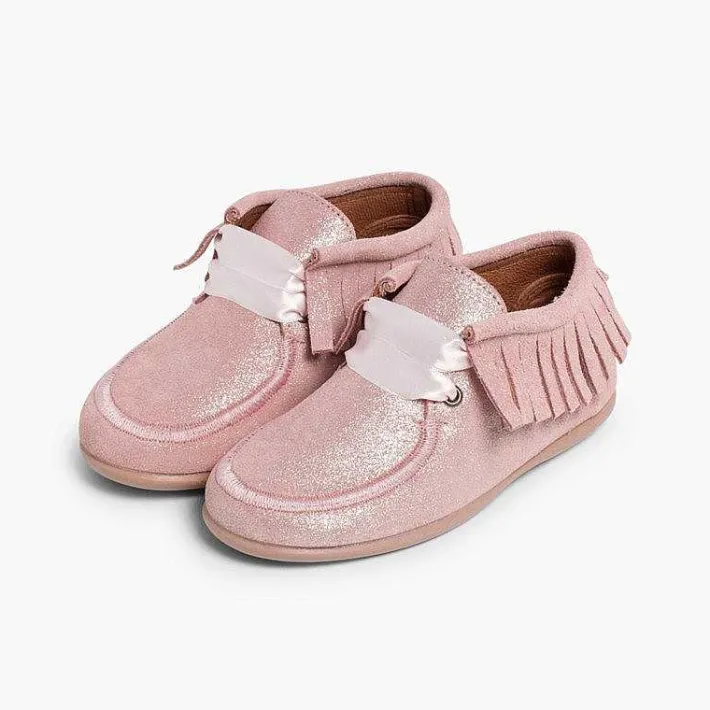 Pisamonas Boots>Indian Glitter Boots With Fringes