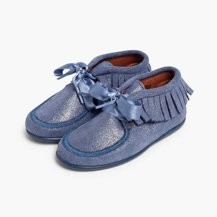 Pisamonas Boots>Indian Glitter Boots With Fringes