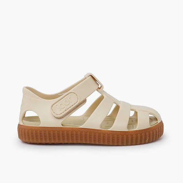 Pisamonas Jelly Sandals And Beachwear>Jelly Sandals Caramel Sole Trainers Style