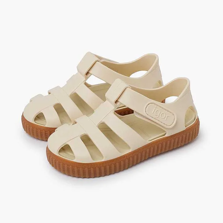 Pisamonas Jelly Sandals And Beachwear>Jelly Sandals Caramel Sole Trainers Style