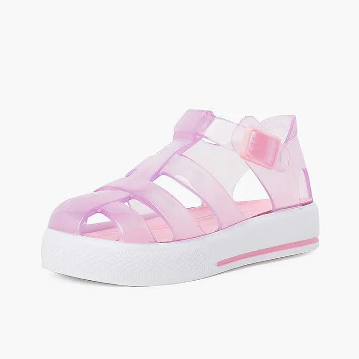 Pisamonas Jelly Sandals And Beachwear>Jelly Sandals Tennis Clip Closure
