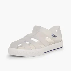 Pisamonas Jelly Sandals And Beachwear>Jelly Shoes With Loop Fasteners Strap Star