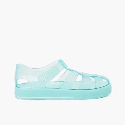 Pisamonas Jelly Sandals And Beachwear>Jelly Shoes With Loop Fasteners Colored Sole