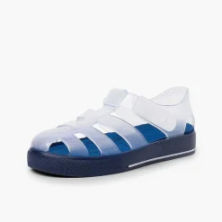 Pisamonas Jelly Sandals And Beachwear>Jelly Shoes With Loop Fasteners Colored Sole