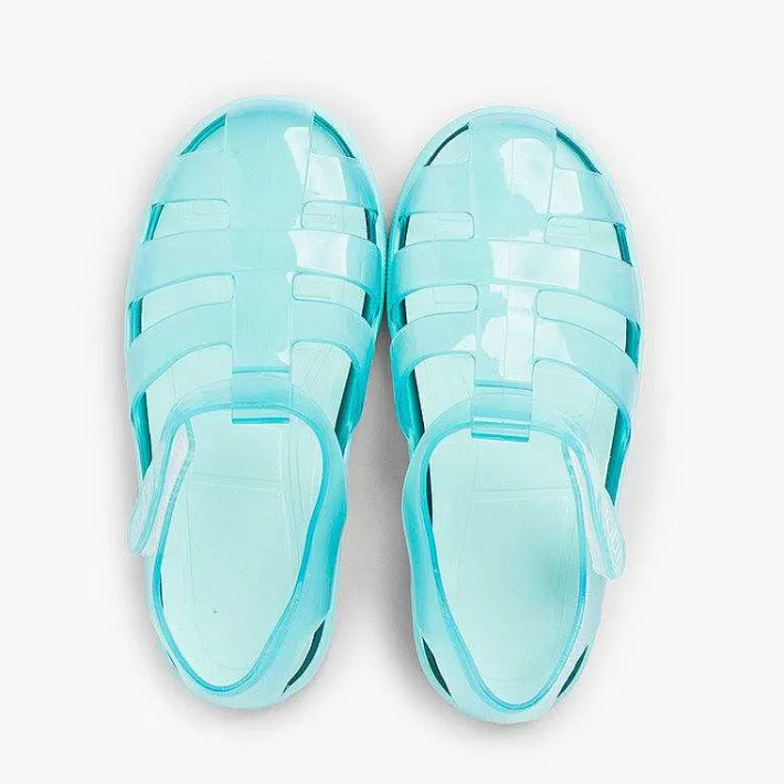 Pisamonas Jelly Sandals And Beachwear>Jelly Shoes With Loop Fasteners Colored Sole