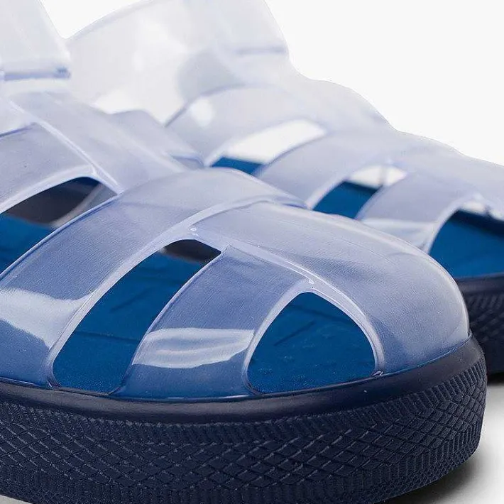 Pisamonas Jelly Sandals And Beachwear>Jelly Shoes With Loop Fasteners Colored Sole