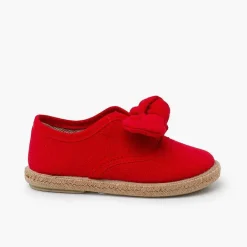 Pisamonas Espadrilles>Jute Sole Bow Trainers