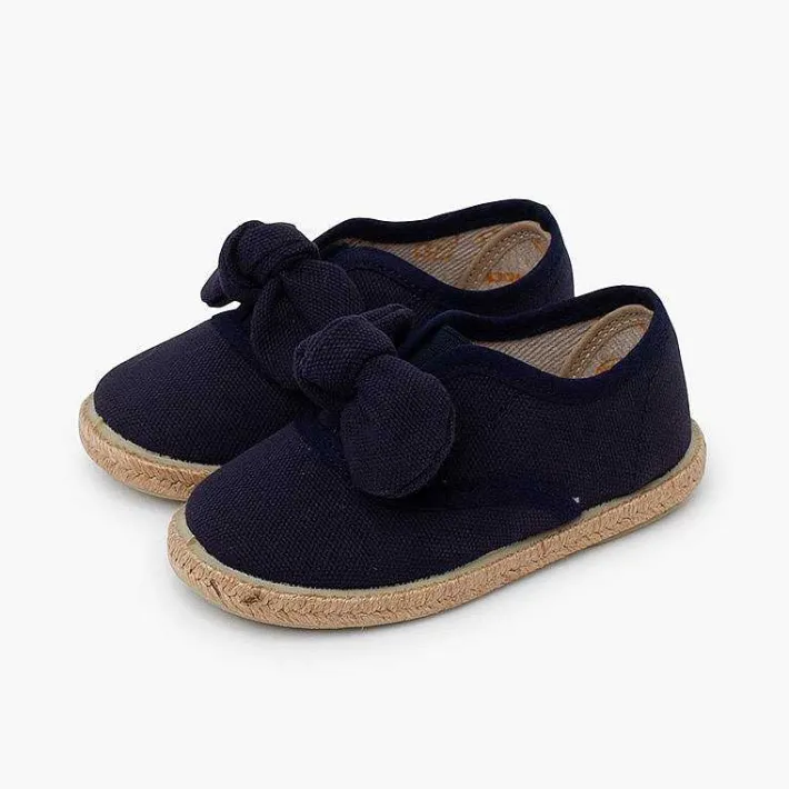 Pisamonas Espadrilles>Jute Sole Bow Trainers