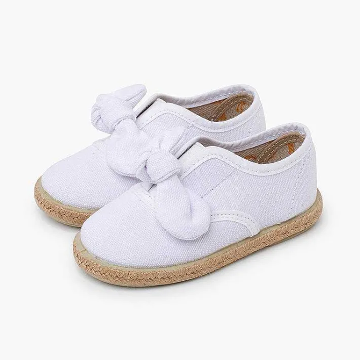 Pisamonas Espadrilles>Jute Sole Bow Trainers