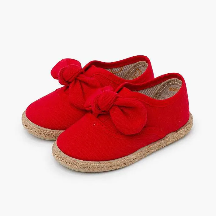 Pisamonas Espadrilles>Jute Sole Bow Trainers