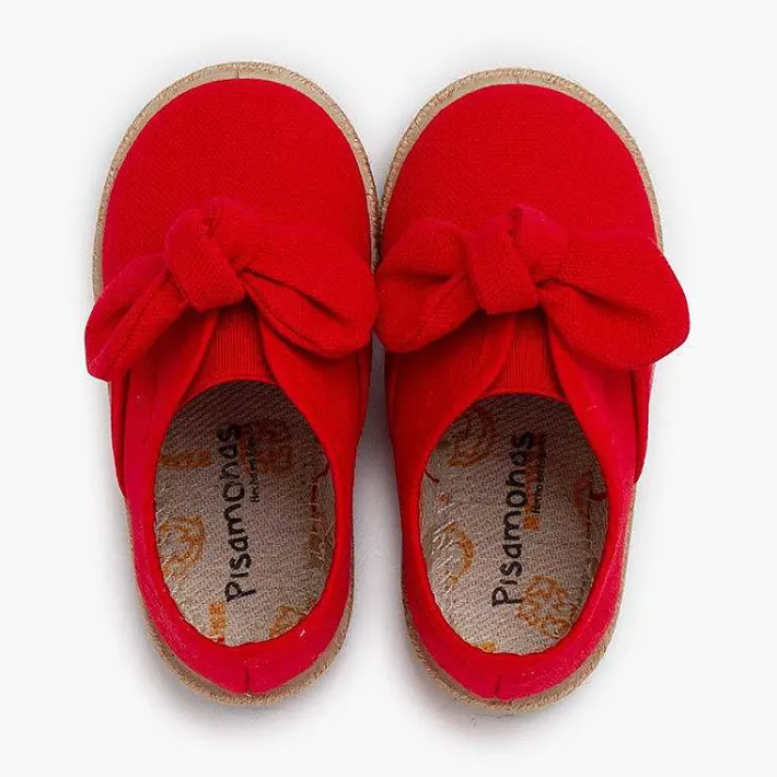 Pisamonas Espadrilles>Jute Sole Bow Trainers