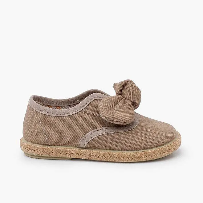 Pisamonas Espadrilles>Jute Sole Bow Trainers