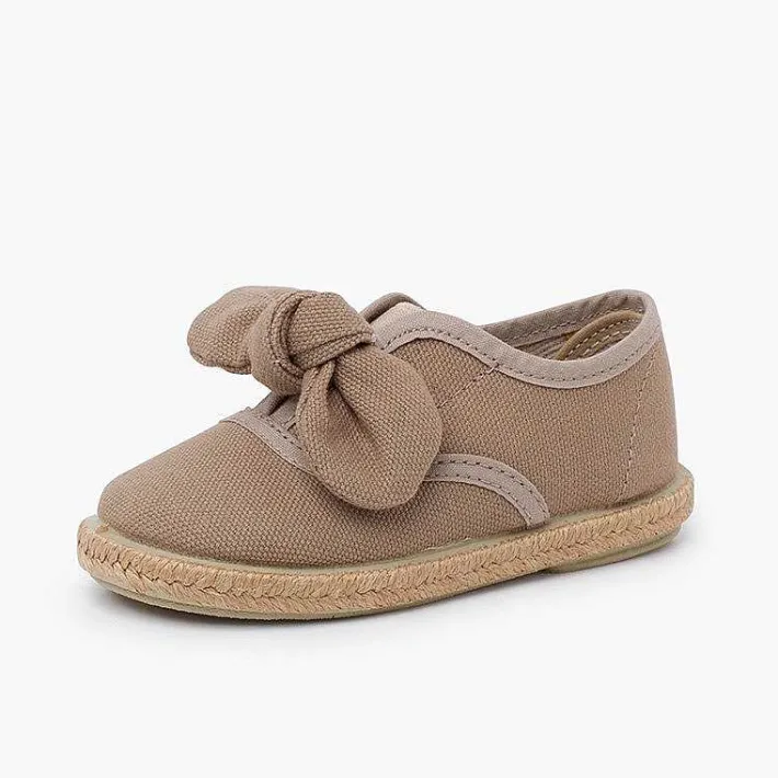 Pisamonas Espadrilles>Jute Sole Bow Trainers
