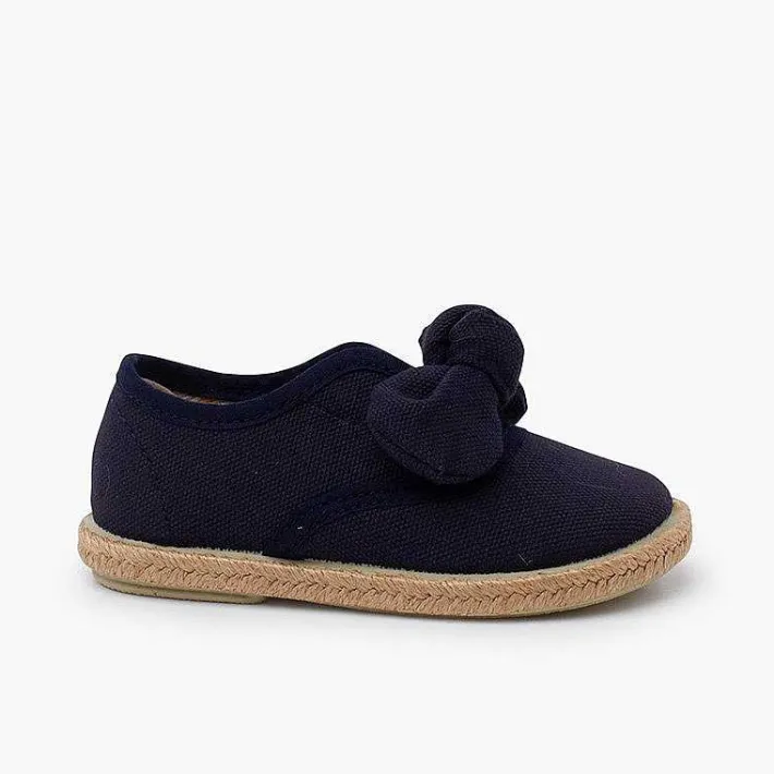 Pisamonas Espadrilles>Jute Sole Bow Trainers