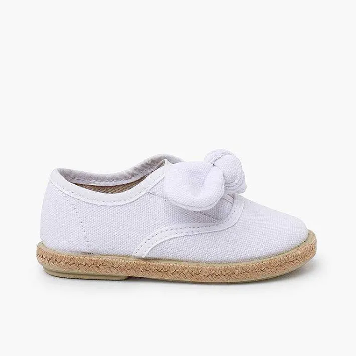 Pisamonas Espadrilles>Jute Sole Bow Trainers