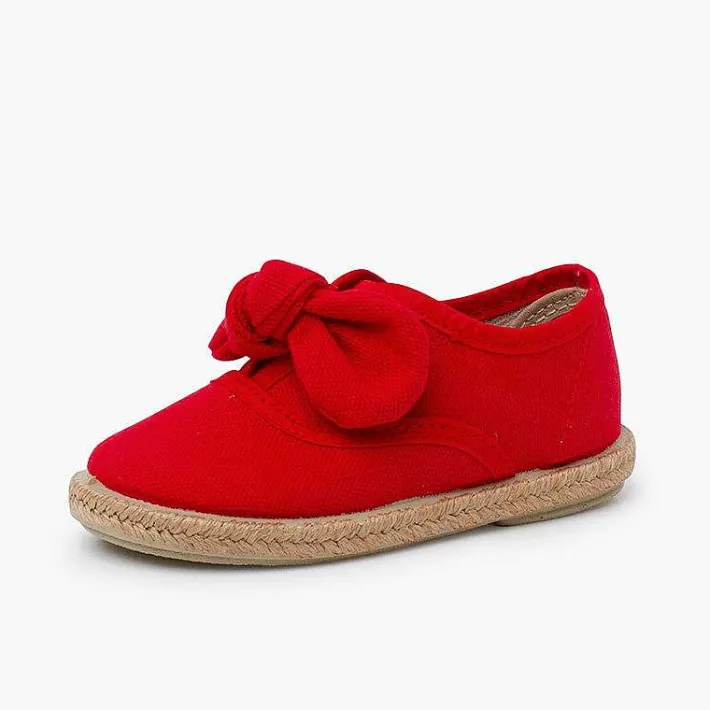 Pisamonas Espadrilles>Jute Sole Bow Trainers