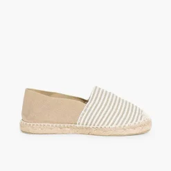 Pisamonas Espadrilles>Kids & Adults Striped Two-Coloured Espadrilles