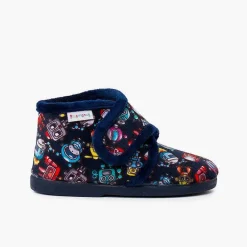 Pisamonas Slippers>Kids Boot Slippers With Drawings