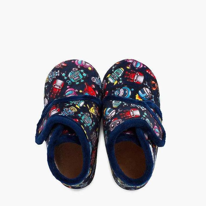 Pisamonas Slippers>Kids Boot Slippers With Drawings