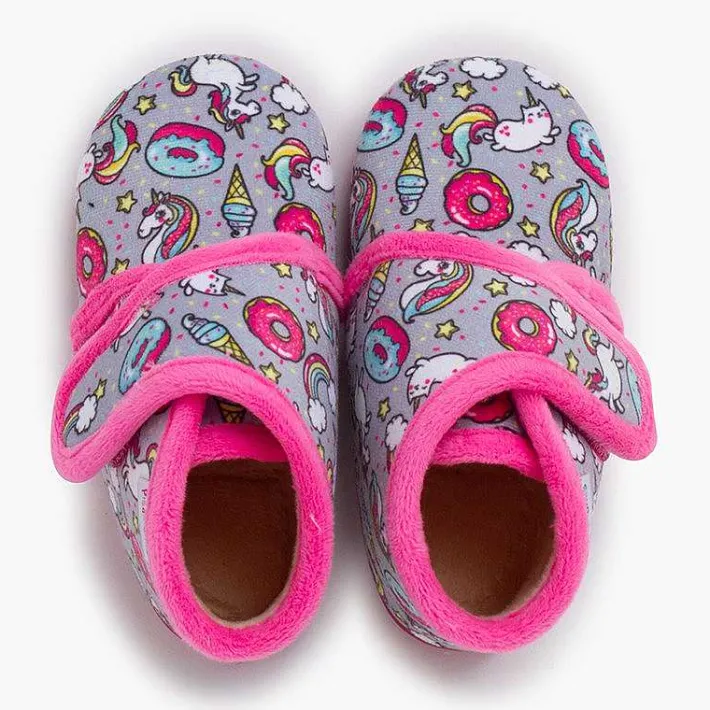 Pisamonas Slippers>Kids Boot Slippers With Drawings