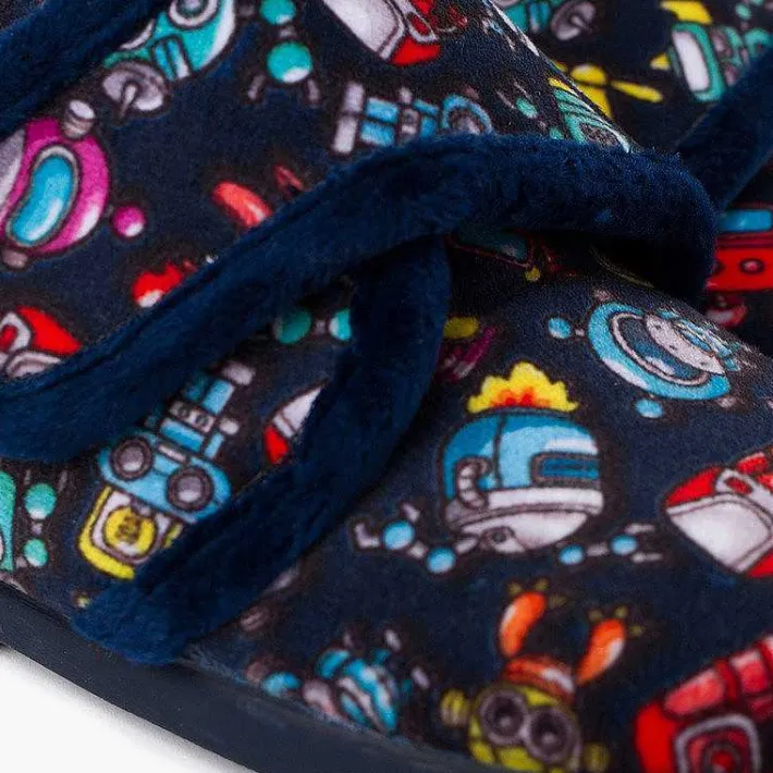 Pisamonas Slippers>Kids Boot Slippers With Drawings