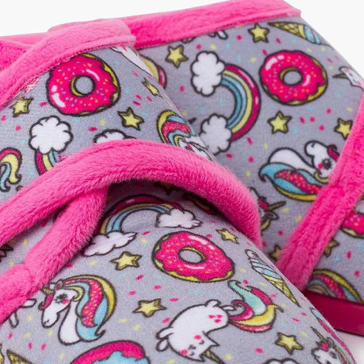 Pisamonas Slippers>Kids Boot Slippers With Drawings