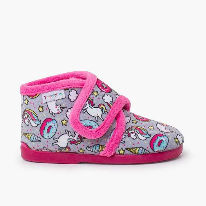 Pisamonas Slippers>Kids Boot Slippers With Drawings