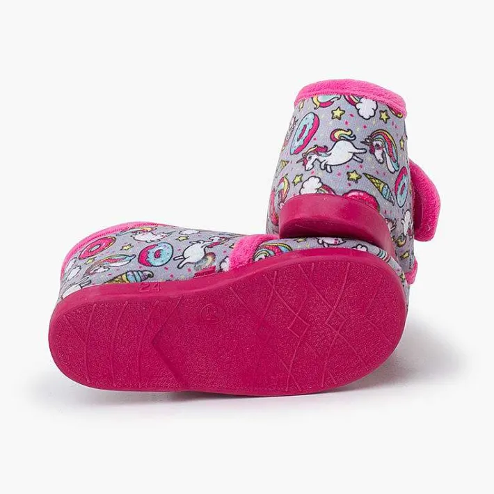 Pisamonas Slippers>Kids Boot Slippers With Drawings