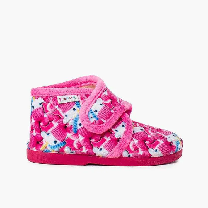 Pisamonas Slippers>Kids Boot Slippers With Drawings