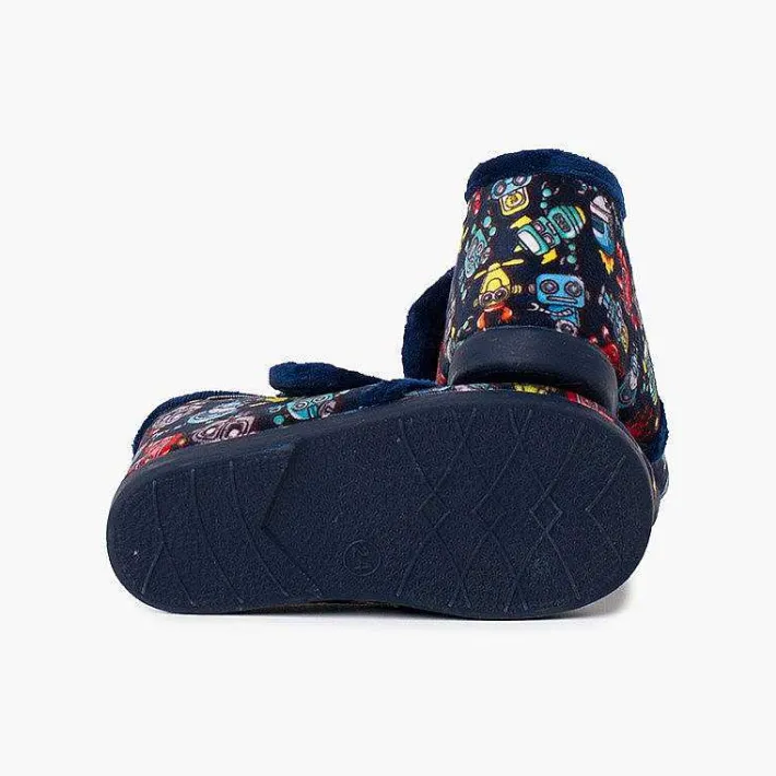 Pisamonas Slippers>Kids Boot Slippers With Drawings