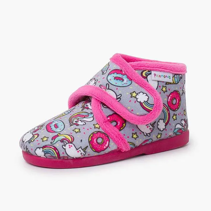 Pisamonas Slippers>Kids Boot Slippers With Drawings