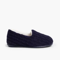 Pisamonas Slippers>Kids Cable Knit Slippers