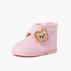 Pisamonas Slippers>Kids Corduroy Slipper Boots Bear