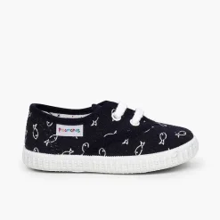 Pisamonas Trainers>Kids' Fish Print Trainers