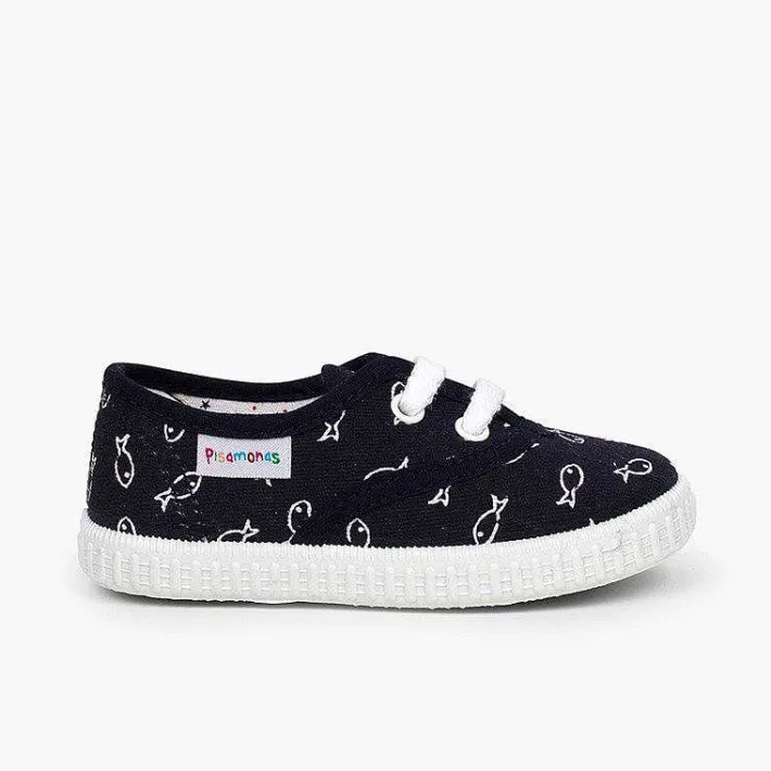 Pisamonas Trainers>Kids' Fish Print Trainers