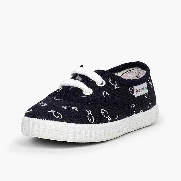 Pisamonas Trainers>Kids' Fish Print Trainers