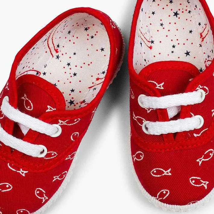 Pisamonas Trainers>Kids' Fish Print Trainers