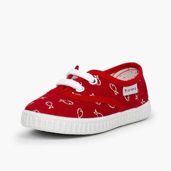 Pisamonas Trainers>Kids' Fish Print Trainers