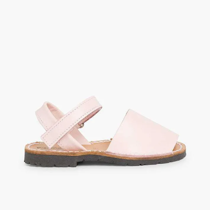Pisamonas Avarcas Menorcan Sandals>Kids Nappa Avarcas Menorcan Riptape Sandals