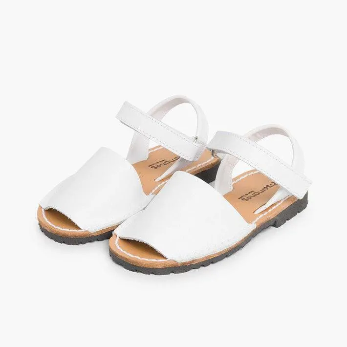 Pisamonas Avarcas Menorcan Sandals>Kids Nappa Avarcas Menorcan Riptape Sandals