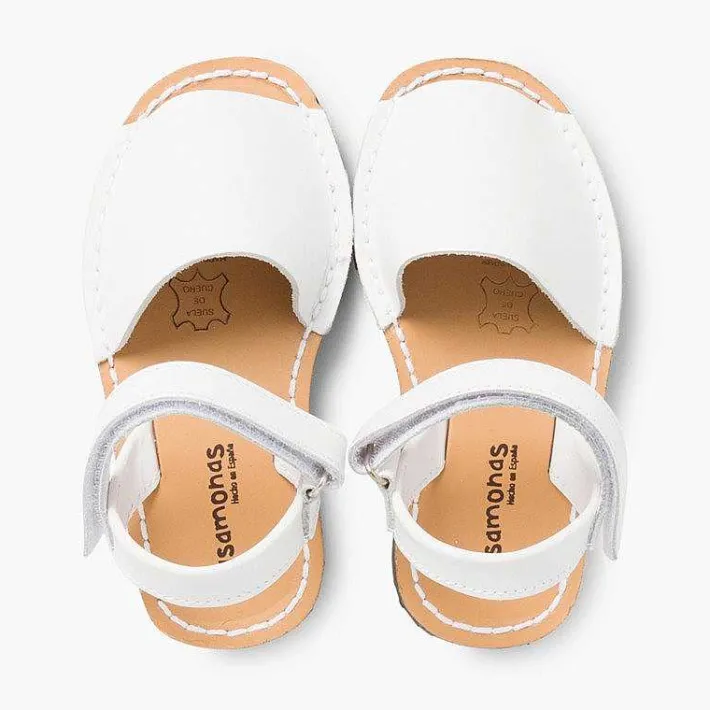 Pisamonas Avarcas Menorcan Sandals>Kids Nappa Avarcas Menorcan Riptape Sandals