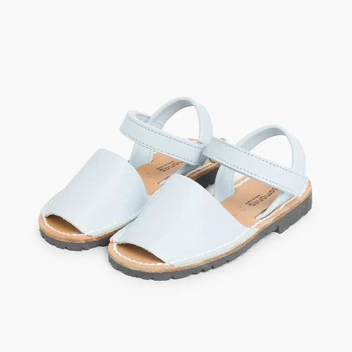 Pisamonas Avarcas Menorcan Sandals>Kids Nappa Avarcas Menorcan Riptape Sandals