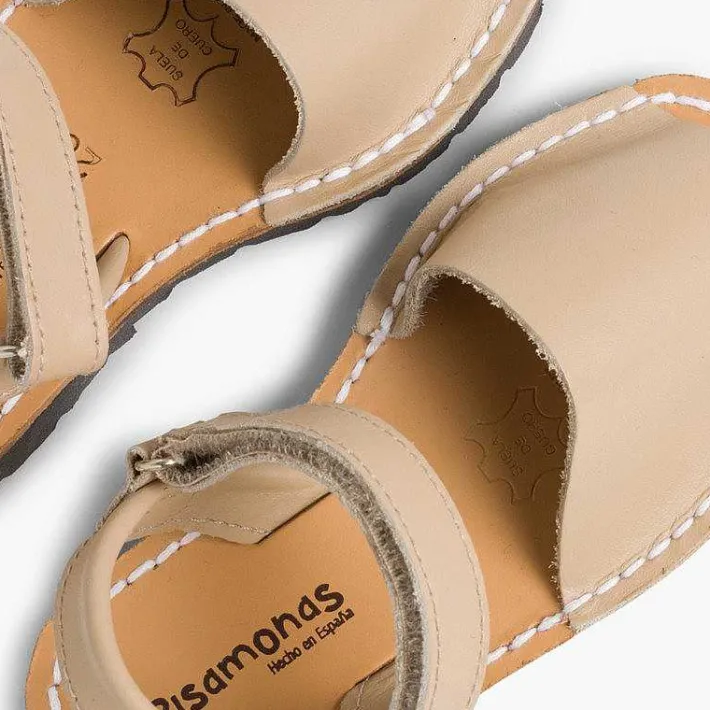 Pisamonas Avarcas Menorcan Sandals>Kids Nappa Avarcas Menorcan Riptape Sandals