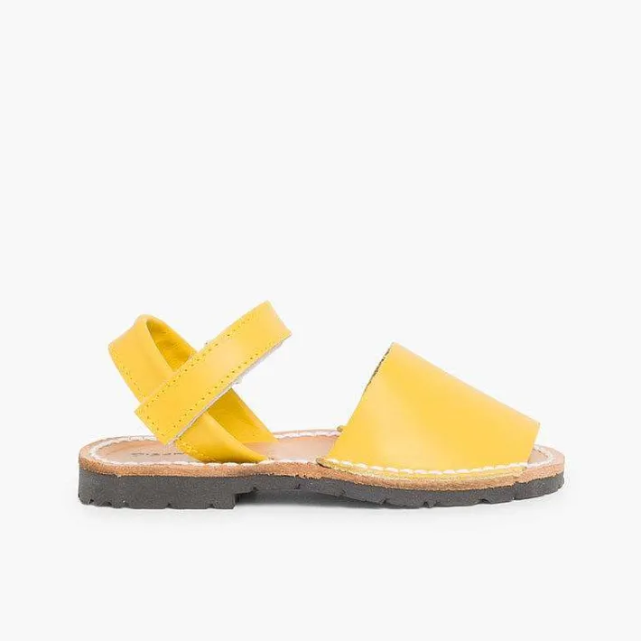 Pisamonas Avarcas Menorcan Sandals>Kids Nappa Avarcas Menorcan Riptape Sandals