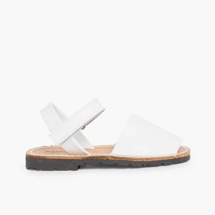 Pisamonas Avarcas Menorcan Sandals>Kids Nappa Avarcas Menorcan Riptape Sandals